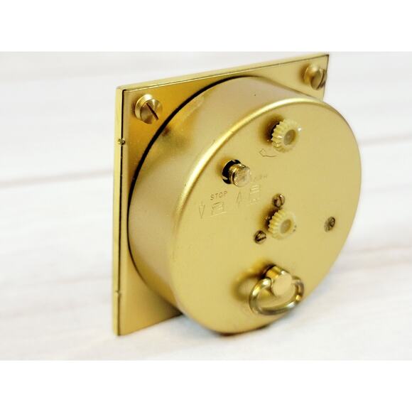 Vintage Seth Thomas Travel Alarm Clock Brown Case Germany READ - Picture 4 of 16